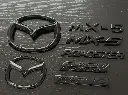 Glossy Black 7 Pieces Mazda Emblems Set For Miata ND1/ND2/ND3