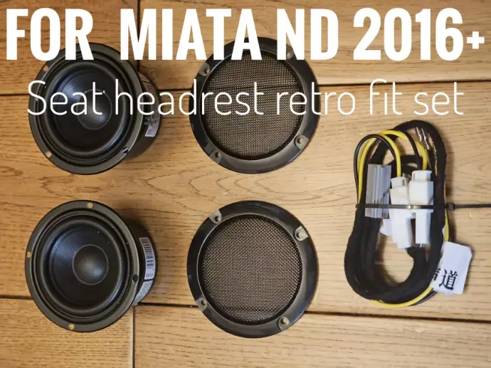 Seat Headrest Speakers Retrofit For Miata ND