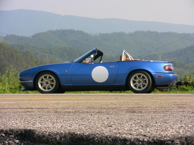 Race Number White Circle Magnet For Miata NA/NB/NC/ND