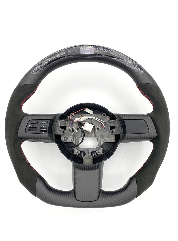 Carbon Fiber/Alcantara Steering Wheel With LED Screen For Miata NC