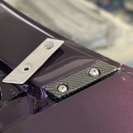 Carbon Fiber Hardtop Frankenstein Striker Plates For Miata NA/NB