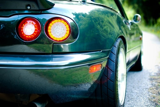 Quad LED Tail Lights Rear Finish Panel For Miata NA