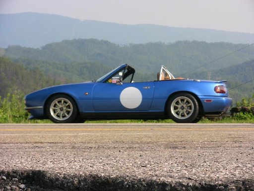 [CM-ST5] Race Number White Circle Magnet For Miata NA/NB/NC/ND