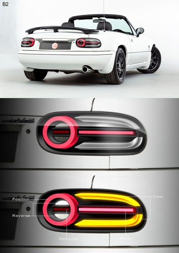 Sequential LED Tail Lights V2 For Miata NA