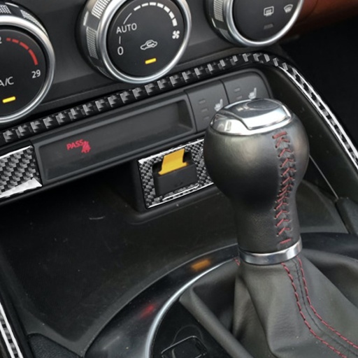 [CM-CS1-ND-C] Carbon Fiber Button + USB Ports + Trim Line Covers For Miata ND
