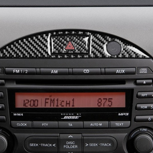 [CM-WT2-NC-C] Carbon Fiber Warning Trim Cover For Miata NC (Soft Top Only)