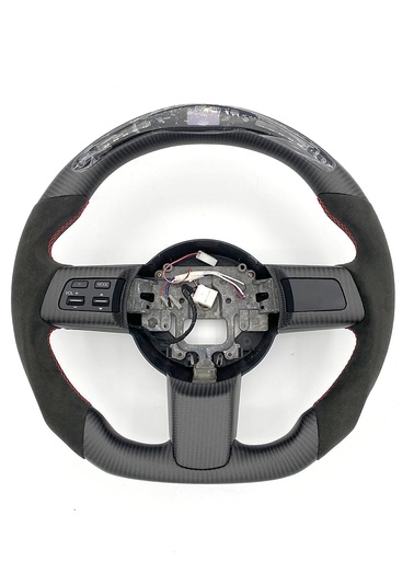 Carbon Fiber/Alcantara Steering Wheel With LED Screen For Miata NC