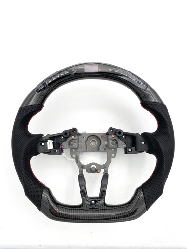 Carbon Fiber/Leather Steering Wheel With LED Screen For Miata ND